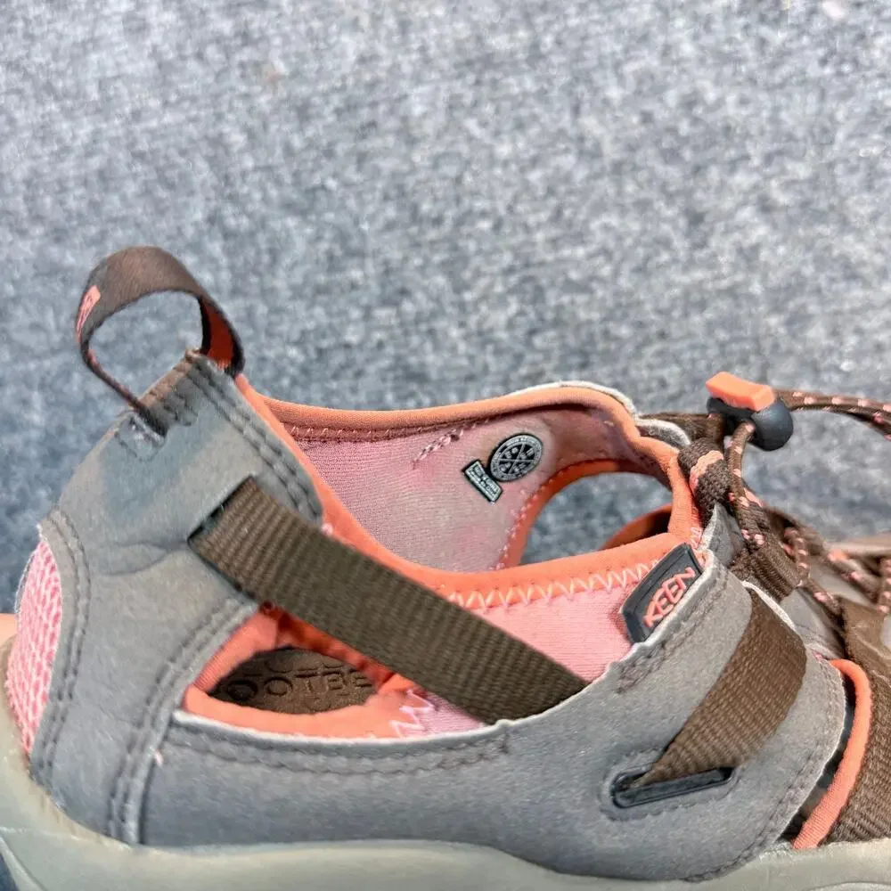 Keen Whisper Womens Size 11 Hiking Sandals Gray Coral Waterproof Outdoor Shoes